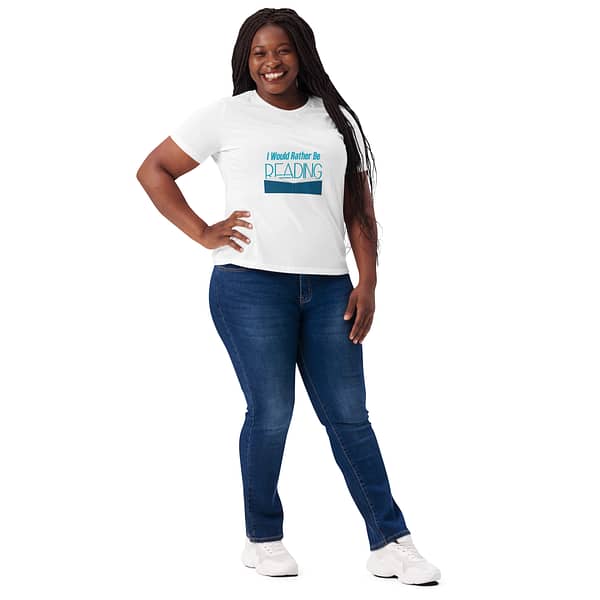 "I Would Rather Be Reading" Women’s relaxed tri-blend t-shirt - Image 3